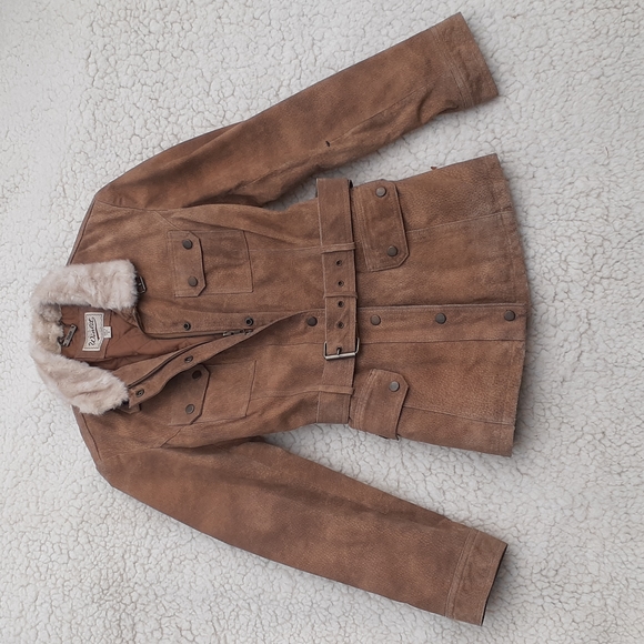 winlit Jackets & Blazers - Vintage 70s winlit brown suede jacket